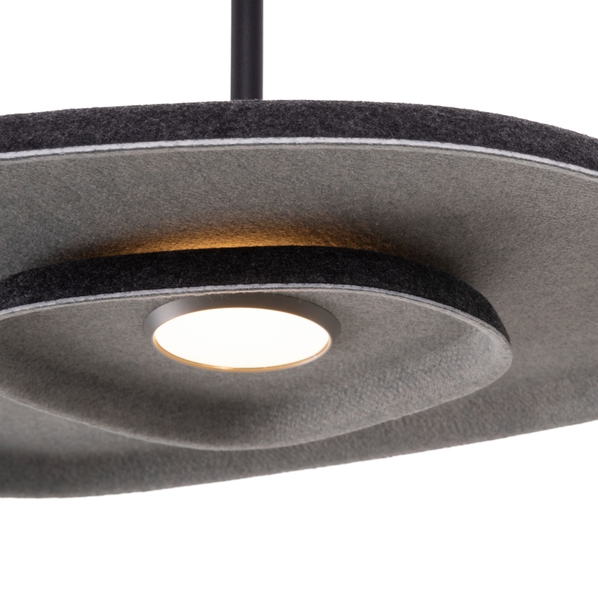 MAXLIGHT P0560 - LED Lustr na lanku DEUX LED/5W/230V černá