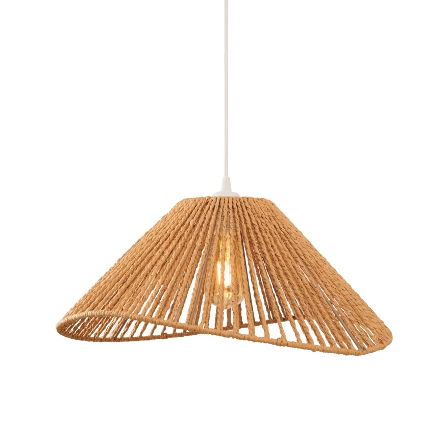 MAXLIGHT P0577 - Lustr na lanku AMALFI 1xE27/15W/230V pr. 45 cm béžová