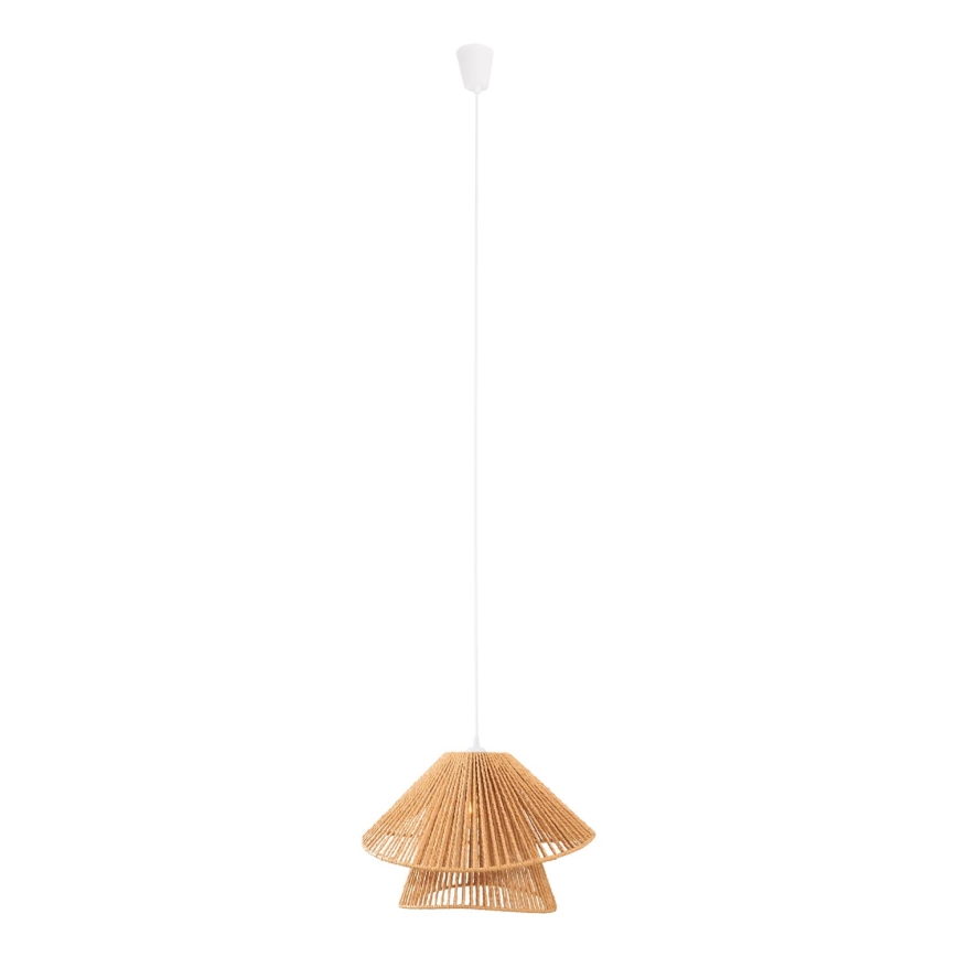 MAXLIGHT P0578 - Lustr na lanku AMALFI 1xE27/15W/230V pr. 45 cm béžová