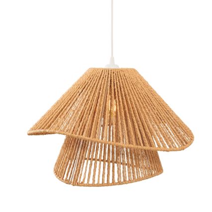 MAXLIGHT P0578 - Lustr na lanku AMALFI 1xE27/15W/230V pr. 45 cm béžová