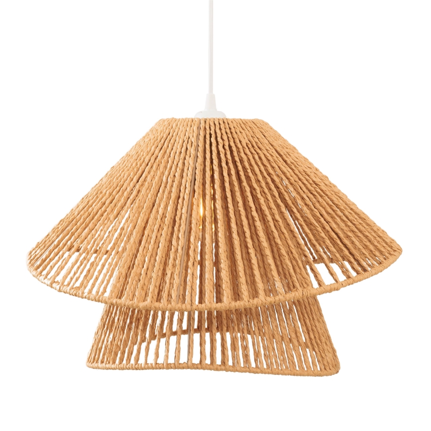 MAXLIGHT P0578 - Lustr na lanku AMALFI 1xE27/15W/230V pr. 45 cm béžová