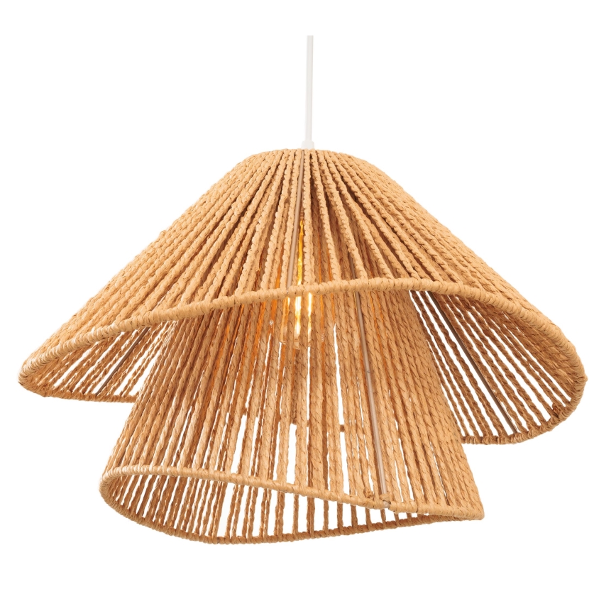 MAXLIGHT P0578 - Lustr na lanku AMALFI 1xE27/15W/230V pr. 45 cm béžová