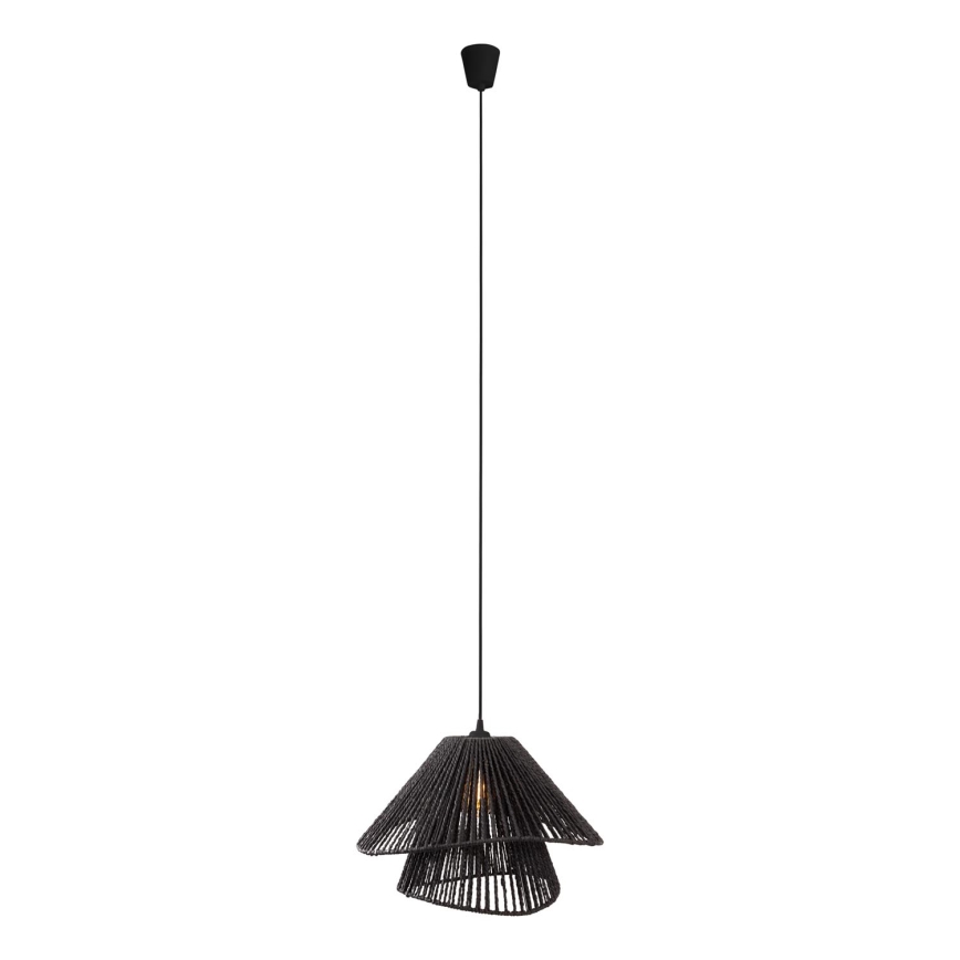 MAXLIGHT P0580 - Lustr na lanku AMALFI 1xE27/15W/230V pr. 45 cm černá