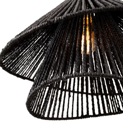 MAXLIGHT P0580 - Lustr na lanku AMALFI 1xE27/15W/230V pr. 45 cm černá