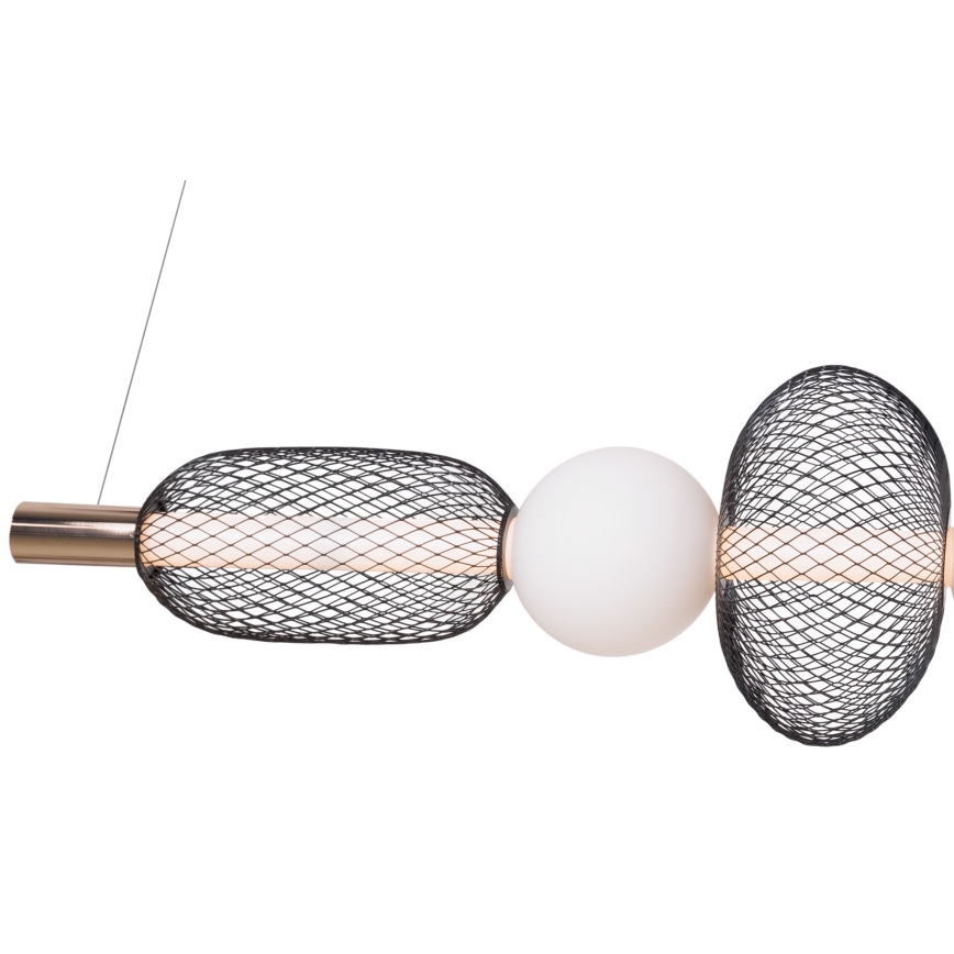 MAXLIGHT P0593 - LED Lustr na lanku BORA LED/29W/230V bílá/černá