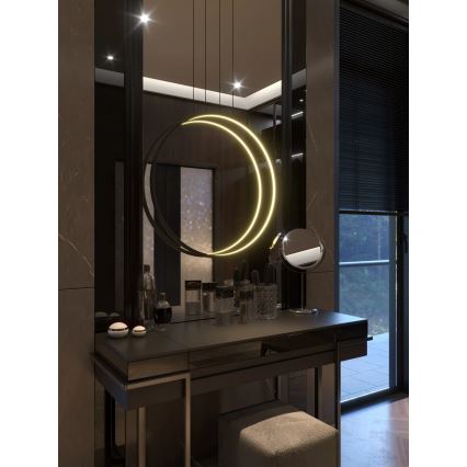MAXLIGHT P0652 - LED Koupelnový lustr na lanku VISUAL VER LED/22W/230V IP44 černá