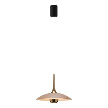 MAXLIGHT P0674 - LED Lustr na lanku MANUKA LED/12W/230V pr. 28 cm zlatá/béžová