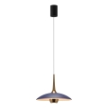 MAXLIGHT P0675 - LED Lustr na lanku MANUKA LED/12W/230V pr. 28 cm zlatá/modrá