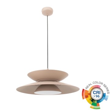 MAXLIGHT P0698 - LED Lustr na lanku MAYUMI LED/12W/230V pr. 50 cm CRI 96 béžová