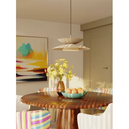 MAXLIGHT P0698 - LED Lustr na lanku MAYUMI LED/12W/230V pr. 50 cm CRI 96 béžová
