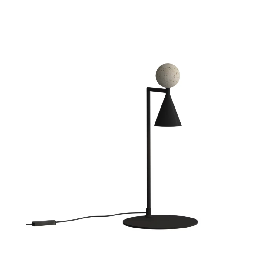 MAXLIGHT T0070 - LED Stolní lampa BINGO LED/12W/230V CRI 92 černá/béžová