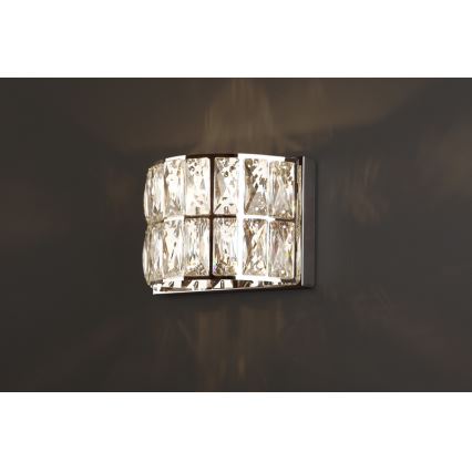 MAXLIGHT W0204 - Nástěnné svítidlo DIAMANTE 1xG9/42W/230V lesklý chrom