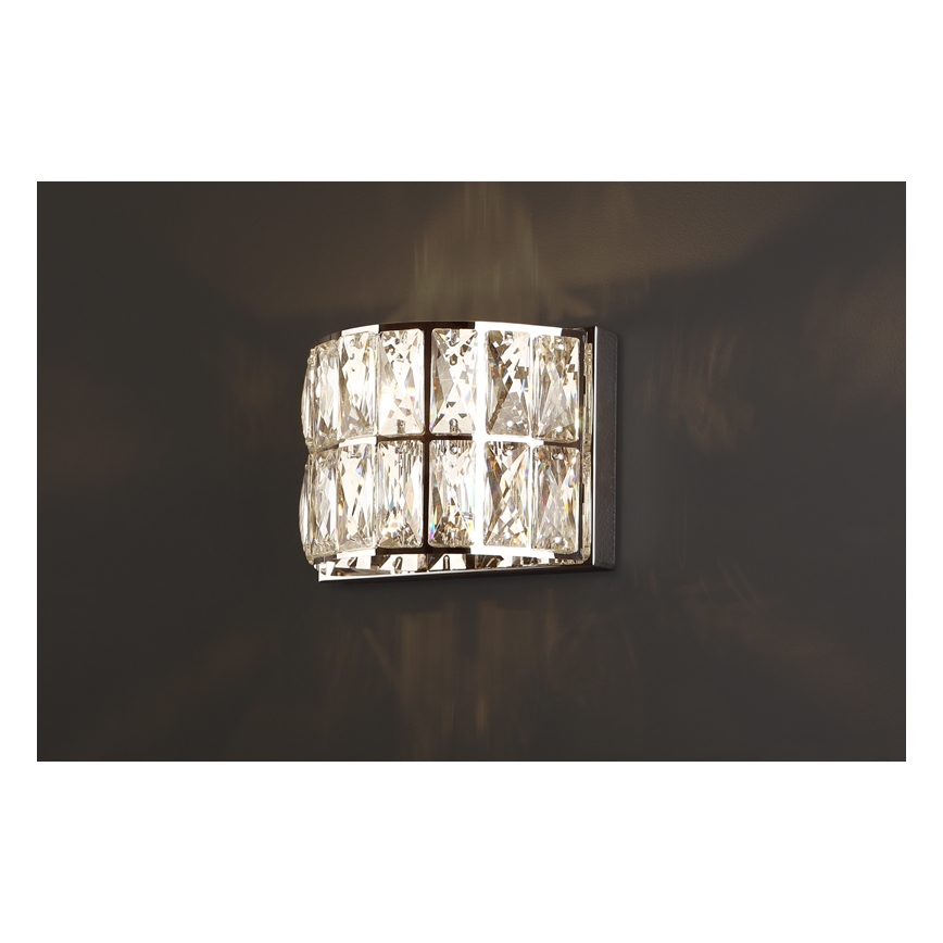 MAXLIGHT W0204 - Nástěnné svítidlo DIAMANTE 1xG9/42W/230V lesklý chrom