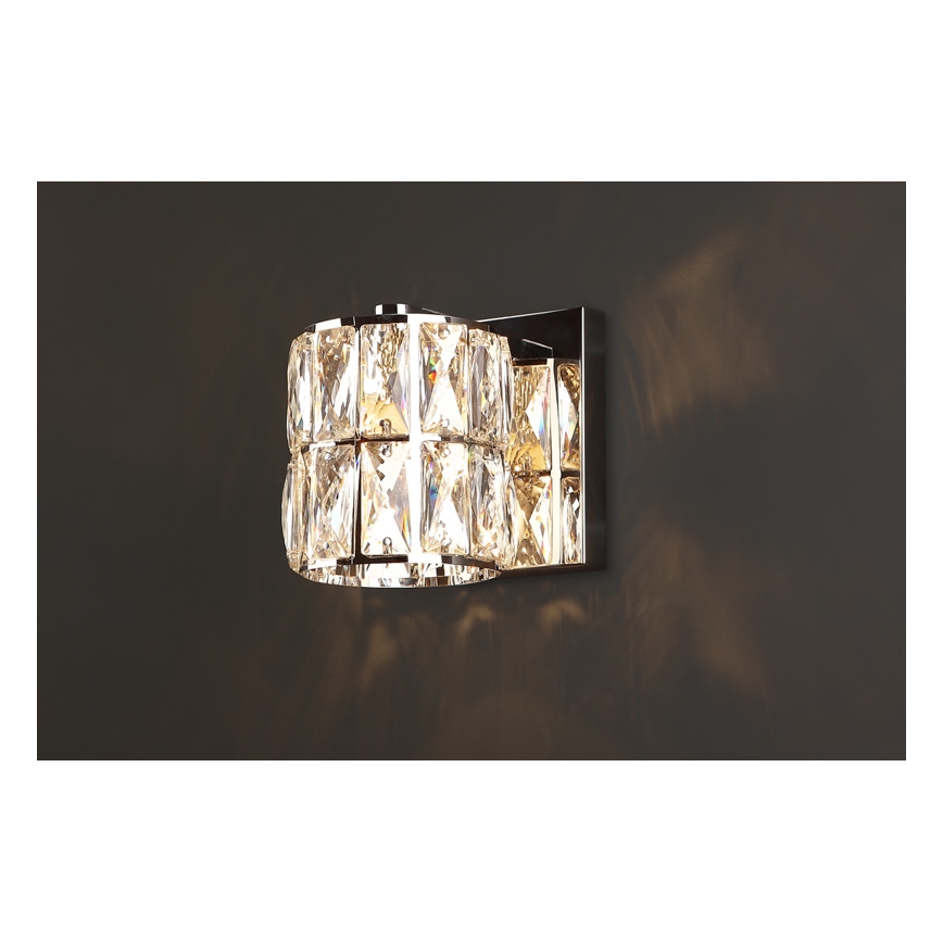 MAXLIGHT W0205 - Nástěnné svítidlo DIAMANTE 1xG9/42W/230V lesklý chrom