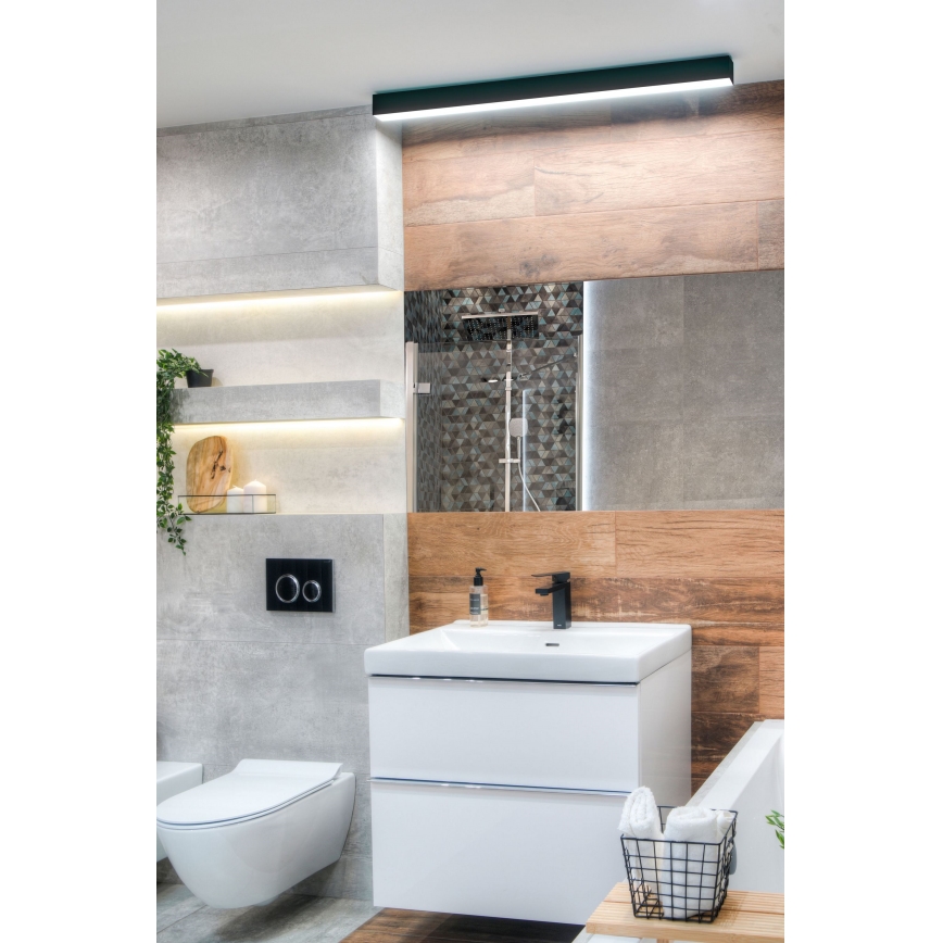 MAXLIGHT W0264 - LED Stmívatelné koupelnové osvětlení zrcadla LINEAR LED/18W/230V 57 cm IP44 černá