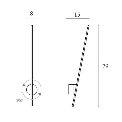 MAXLIGHT W0267 - LED Venkovní nástěnné svítidlo SPIDER LED/8,4W/230V IP44 černá