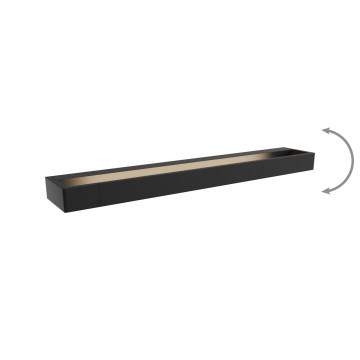 MAXLIGHT W0309 - LED Koupelnové nástěnné svítidlo FLINK LED/18W/230V 60 cm IP44 černá