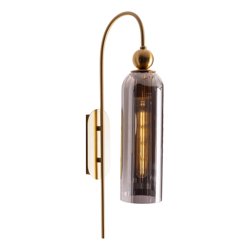 MAXLIGHT W0333 - Nástěnná lampa CAMPANILA 1xE27/40W/230V mosaz/šedá