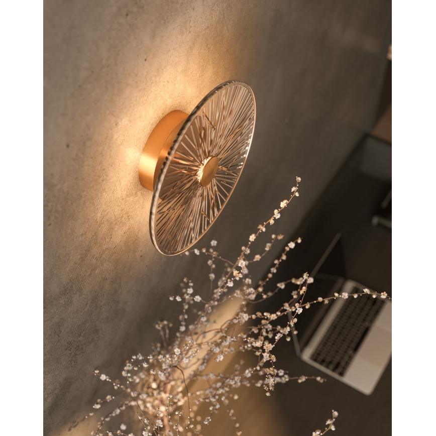 MAXLIGHT W0355 - LED Nástěnné svítidlo ALLURE LED/5W/230V pr. 28 cm zlatá