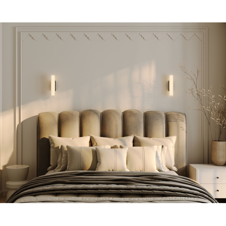 MAXLIGHT W0363 - LED Koupelnové nástěnné svítidlo FAYETTE LED/6W/230V 31 cm IP44 černá