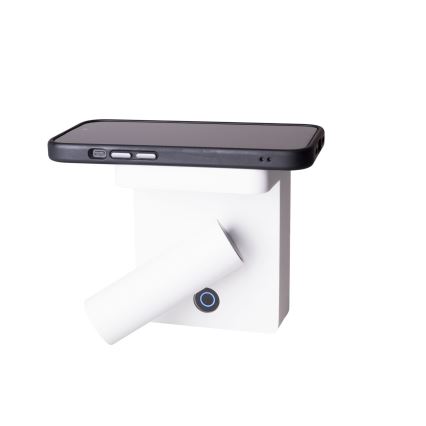 MAXLIGHT W0373 - LED Nástěnné bodové svítidlo s bezdrátovým nabíjením LOFER LED/7W/230V bílá