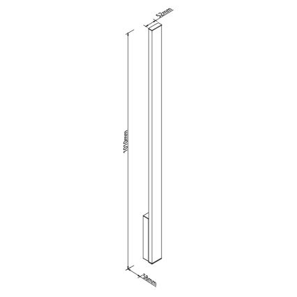 MAXLIGHT W0459 - LED Venkovní nástěnné svítidlo KAPRUN LED/12W/230V CRI 93 IP65 černá