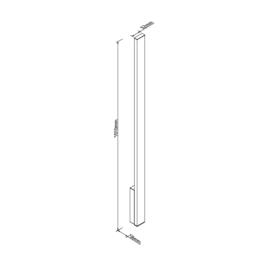 MAXLIGHT W0459 - LED Venkovní nástěnné svítidlo KAPRUN LED/12W/230V CRI 93 IP65 černá
