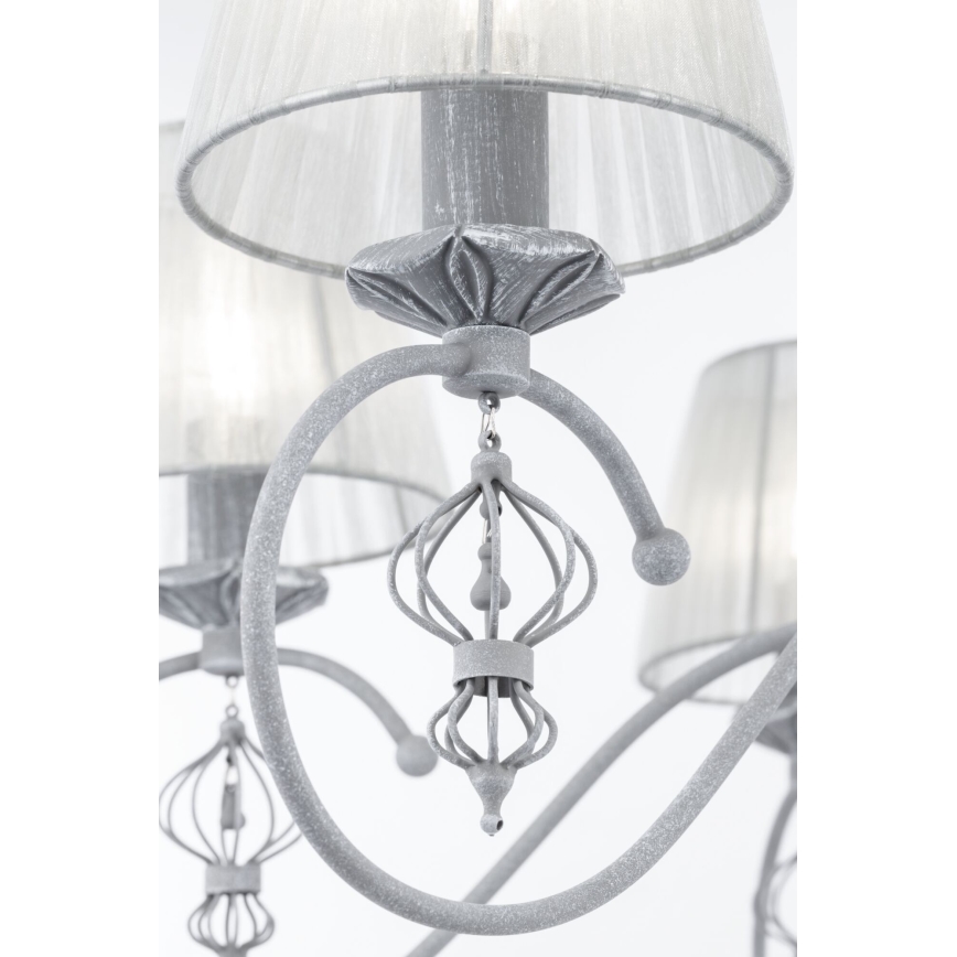 Maytoni ARM154-06-S - Lustr na řetězu MONSOON 6xE14/40W/230V