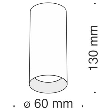 Maytoni C010CL-01W - Bodové svítidlo FOCUS 1xGU10/50W/230V bílá