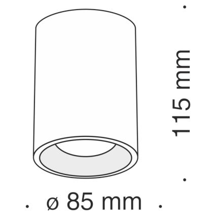 Maytoni C012CL-01W - Bodové svítidlo SLIM 1xGU10/50W/230V bílá