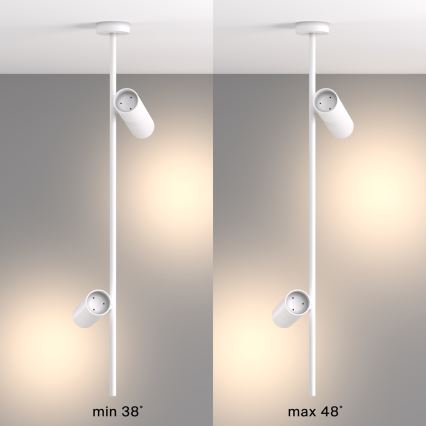 Maytoni C021CL-02W - Lustr na tyči ELTI 2xGU10/50W/230V bílá