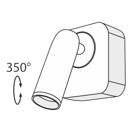 Maytoni C039WL-L3B3K - LED Nástěnné bodové svítidlo MIRAX LED/3W/230V černá