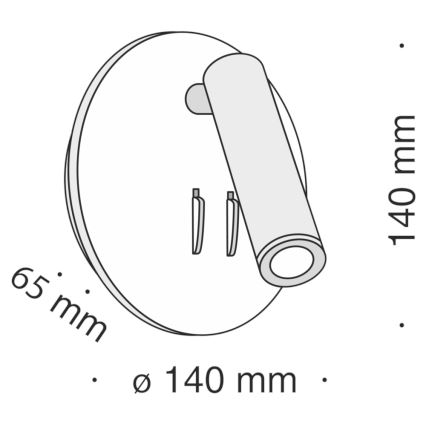 Maytoni C176-WL-01-6W-W - LED Nástěnné bodové svítidlo IOS LED/9W/230V bílá