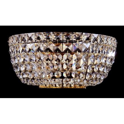 Maytoni DIA100-WL-02-G - Nástěnné svítidlo BASFOR 2xE14/60W/230V zlatá