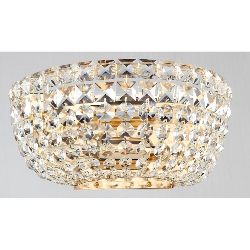 Maytoni DIA100-WL-02-G - Nástěnné svítidlo BASFOR 2xE14/60W/230V zlatá
