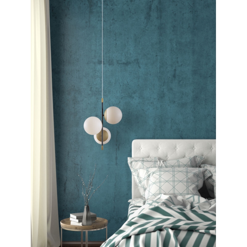 Maytoni MOD048PL-03G - Lustr na lanku NOSTALGIA 3xE14/40W/230V