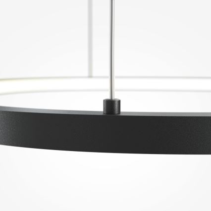 Maytoni MOD072PL-L28B3K1 - LED Lustr na lanku GLINT LED/24W/230V černá pr. 60 cm
