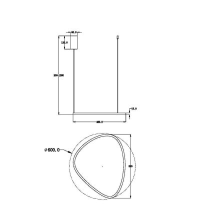 Maytoni MOD072PL-L28BS3K1 - LED Lustr na lanku GLINT LED/24W/230V zlatá