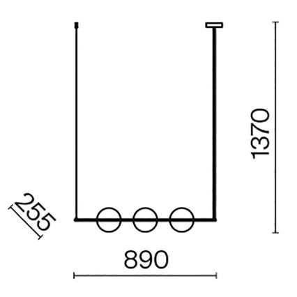 Maytoni MOD221PL-03BS - Lustr na tyči ERICH 3xE14/40W/230V měděná