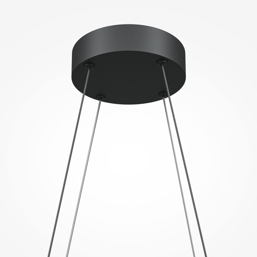 Maytoni MOD244PL-L50BK - LED Lustr na lanku HALO LED/40W/230V černá