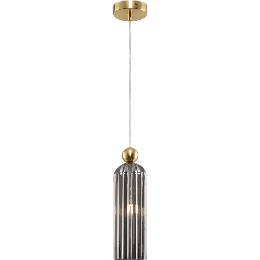 Maytoni MOD302PL-01GR - Lustr na lanku ANTIC 1xE14/40W/230V zlatá/šedá
