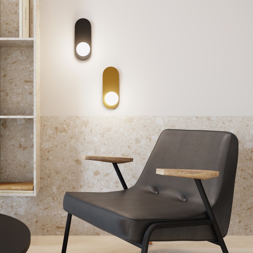 Maytoni MOD419WL-01B - Nástěnné svítidlo BAO 1xG9/28W/230V černá