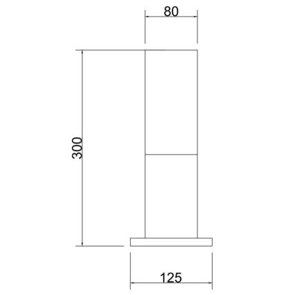 Maytoni O418FL-01GR - Venkovní lampa WILLIS 1xE27/60W/230V 30 cm IP54 antracit