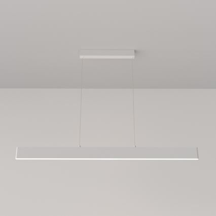 Maytoni P010PL-L30W4K - LED Lustr na lanku STEP LED/30W/230V 4000K 118,5 cm bílá
