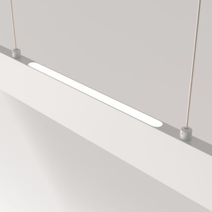 Maytoni P010PL-L30W4K - LED Lustr na lanku STEP LED/30W/230V 4000K 118,5 cm bílá