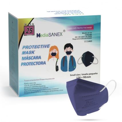 Media Sanex Respirátor dětská velikost FFP2 NR Dark blue 1ks