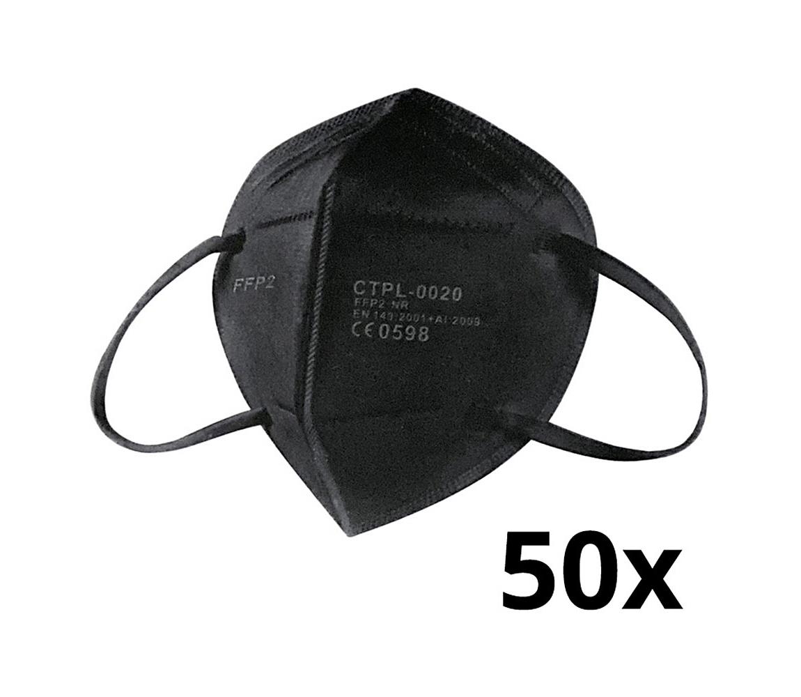 IMobily Media Sanex Respirátor FFP2 NR / KN95 Black 50ks SL9980-50ks