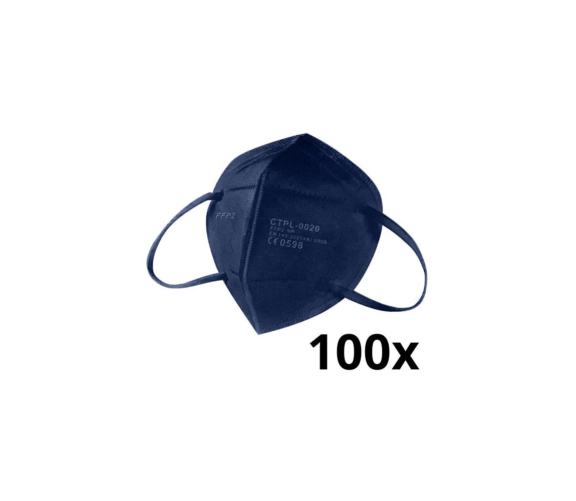 IMobily Media Sanex Respirátor FFP2 NR / KN95 Dark blue 100ks SL9975-100ks