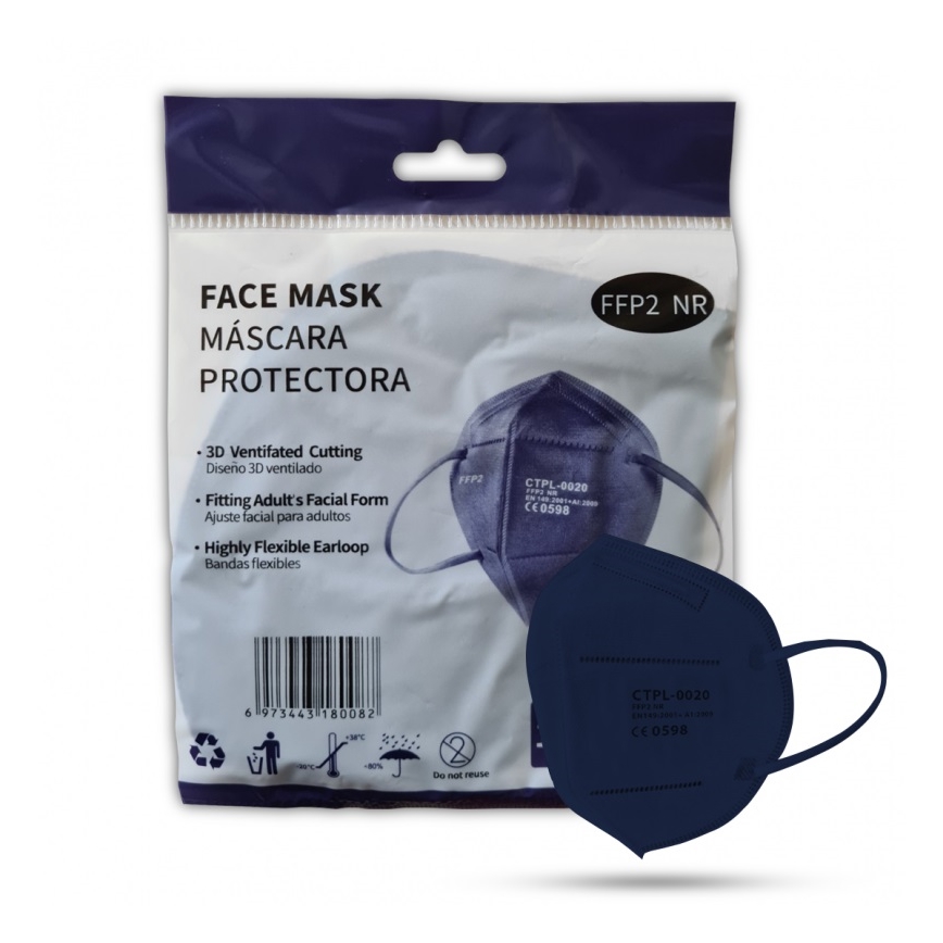 Media Sanex Respirátor FFP2 NR / KN95 Dark blue 100ks
