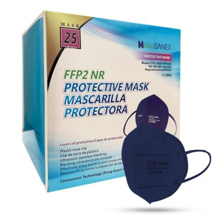 Media Sanex Respirátor FFP2 NR / KN95 Dark blue 1ks
